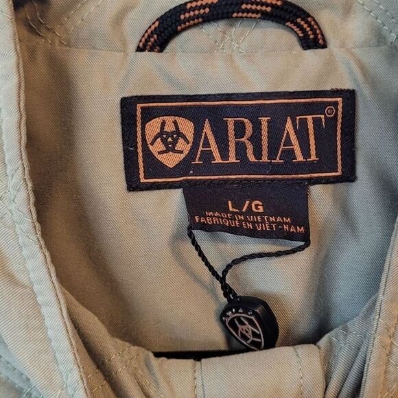 Ariat Women's Sage Green Quilted Chore Jacket Size L - Picture 3 of 7